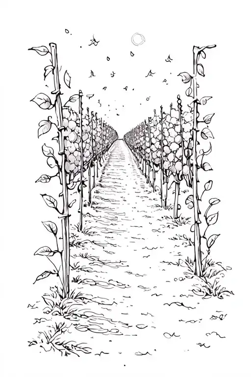 Vine Vineyard Path Leading