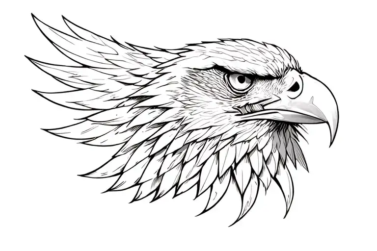 Tradition Eagle Spread On Throat