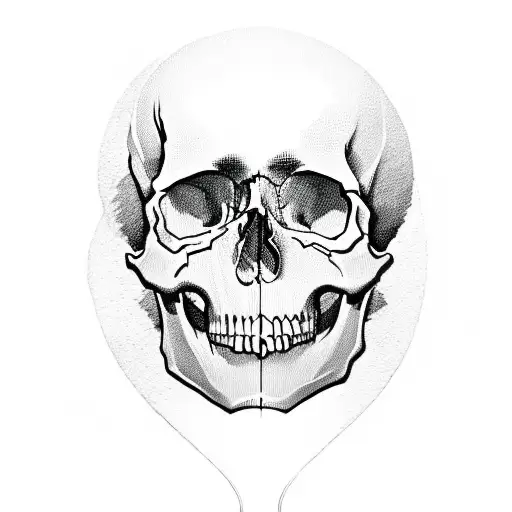 Skull With Large Diamond