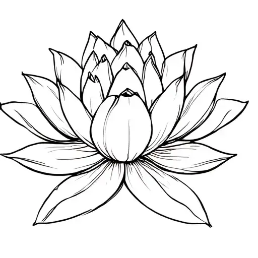 A Simple Lotus Flower