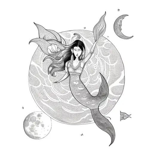 Moon Plants Yoga Mermaid Flower Book