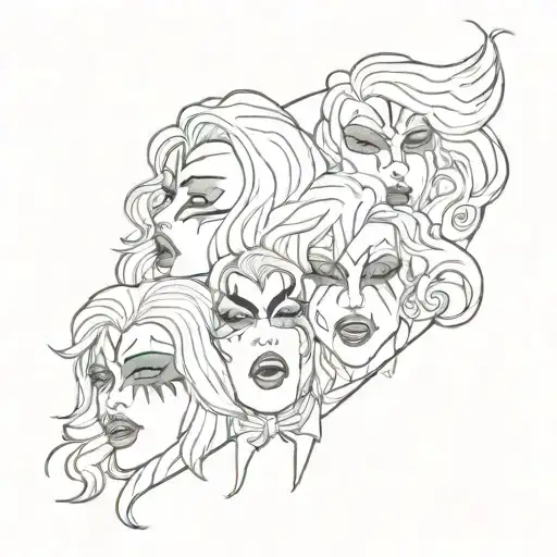 Kiss Group Tattoo Design