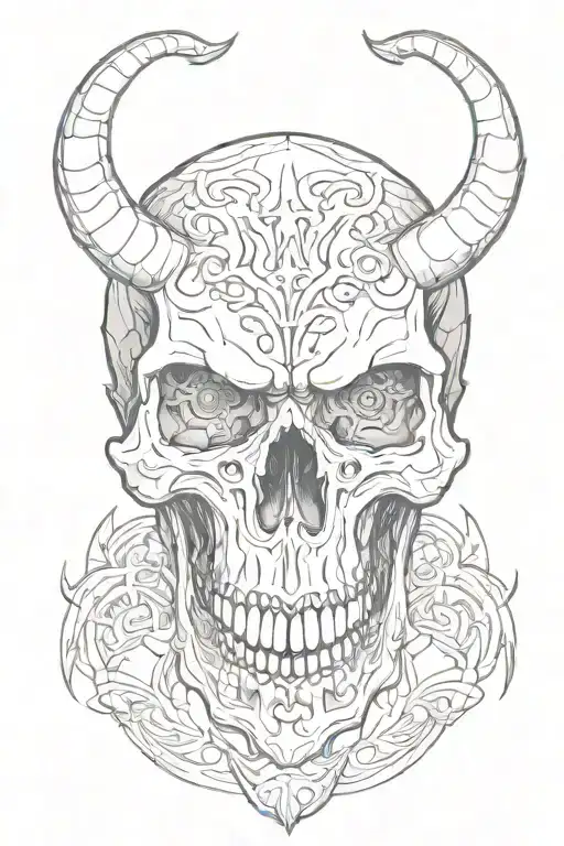 Skull And Demon
