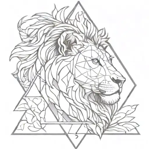 Lion In Triangle