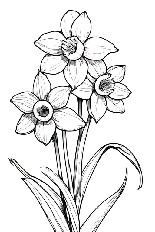 Dainty Daffodil Heads