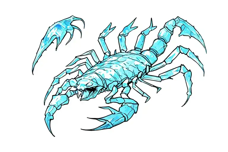 Scorpio With Icy Spikes Open