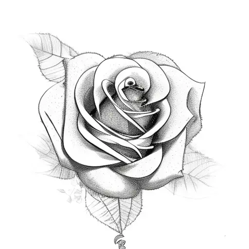 Sleeve Vine With Roses And Petals Dropping