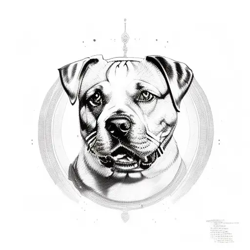 Male Dog Bullmastif X Within Paw Print