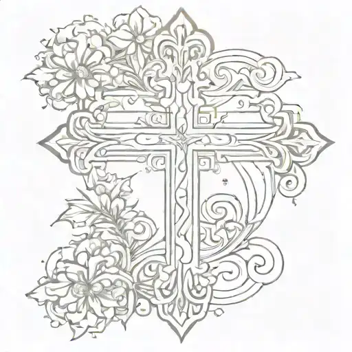 A Cross With A Quote On It