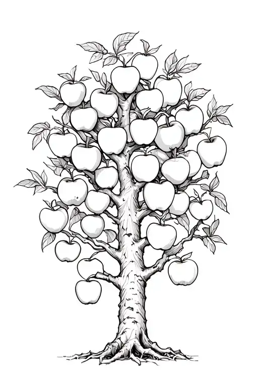Tree With Apples On A Tree