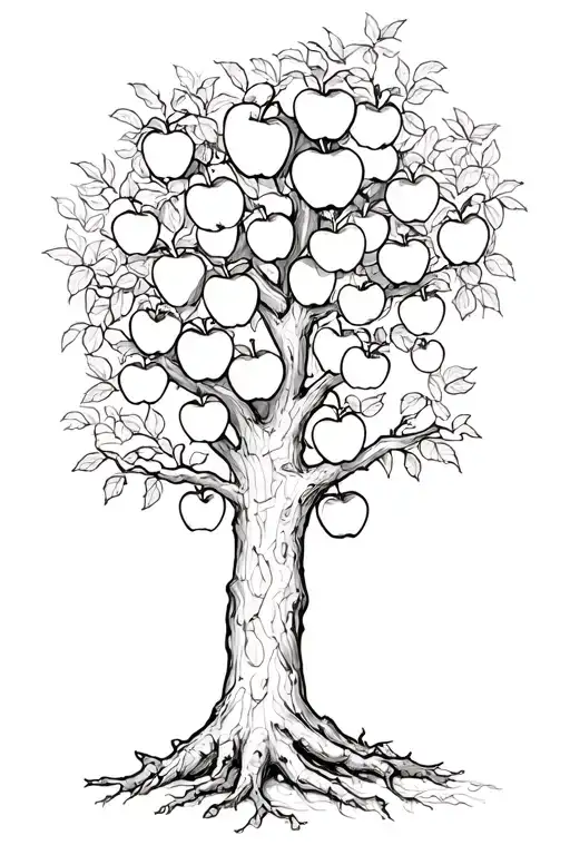 Tree With Apples On A Tree