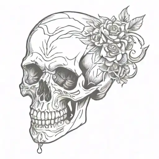 Skull Alcohol Drinking