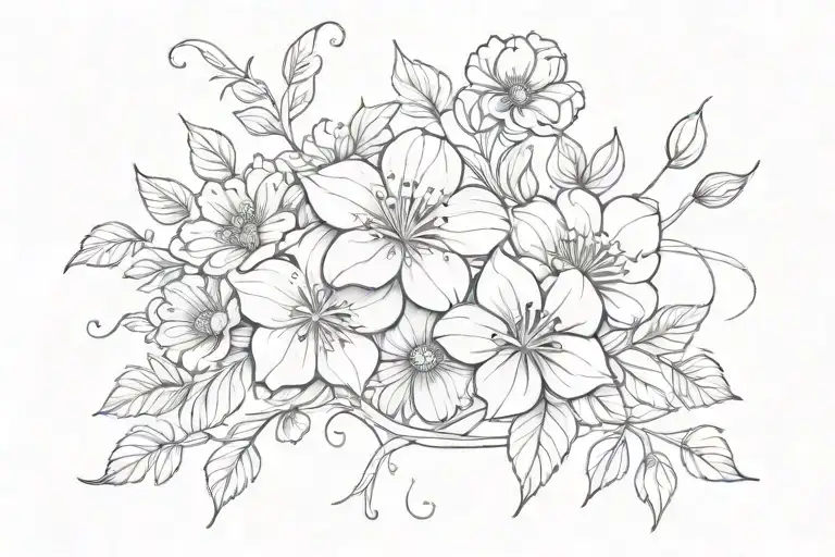 Pretty Flowers Intertwined