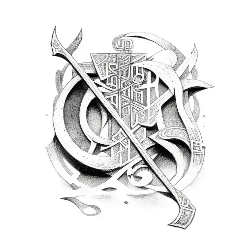 Norse Mythology With Runes