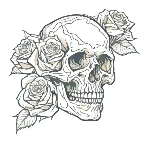 Skull And Roses