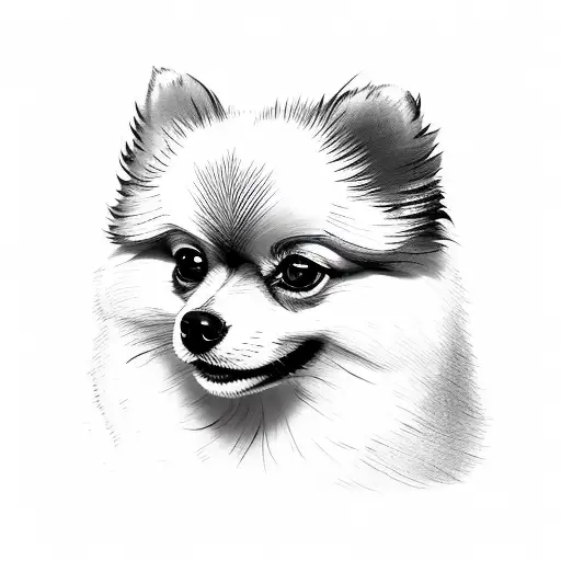 Pomeranian With Word Cindy