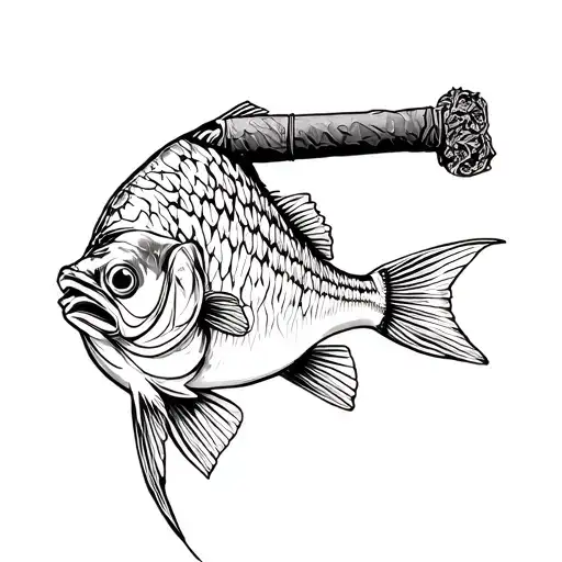 Fish With Cigar