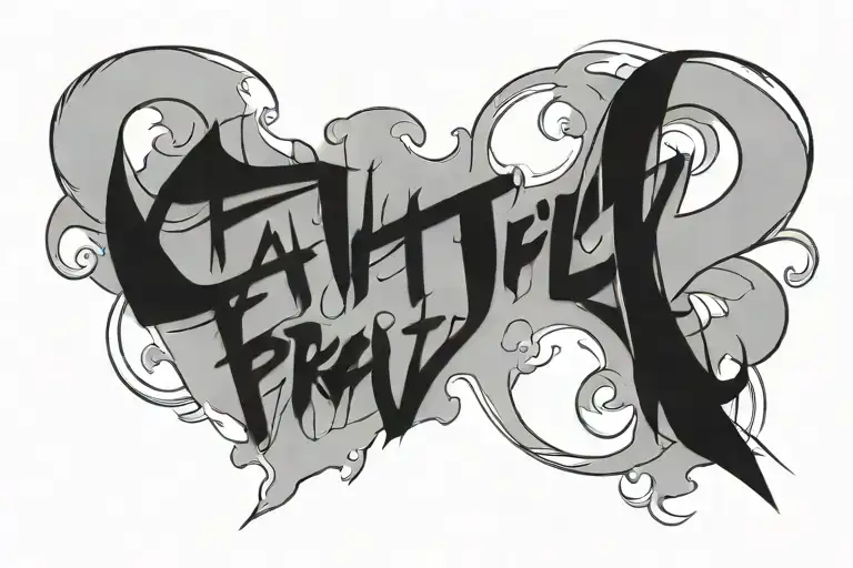 Words Faithful In Prayer Written Inside A Banner