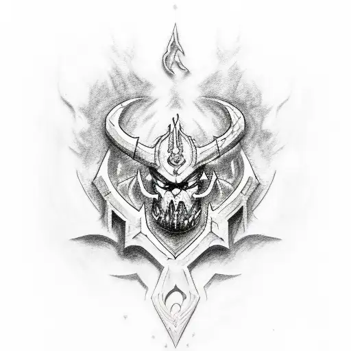 Horde Symbol Of World Of Warcraft Black