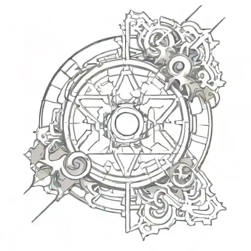 Radiation Symbol With Nukesquad Incorporated Within The Design