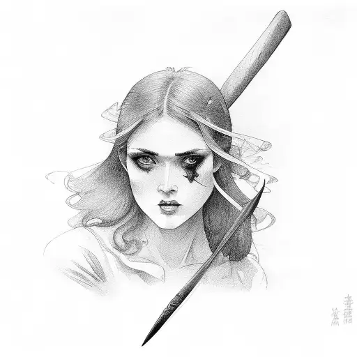 Woman With Bat