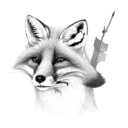 Fox With Spear