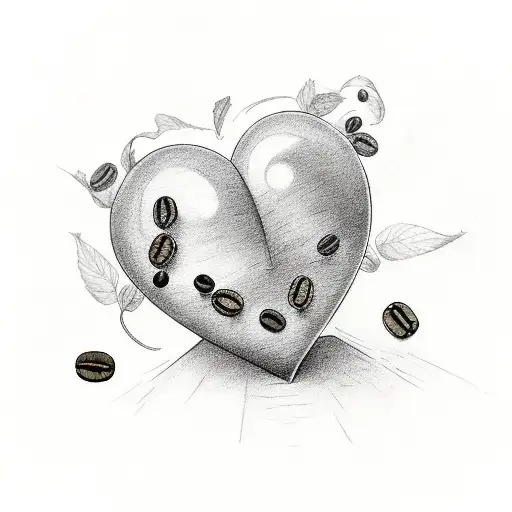 Coffee Bean With Hop Making A Heart