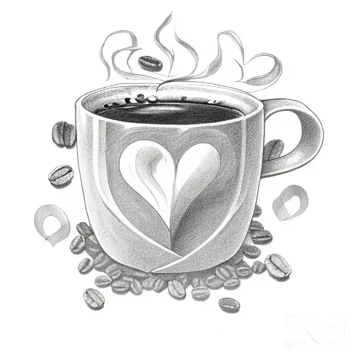 Coffee Bean With Hop Making A Heart