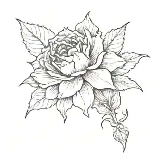 Black Dahlia With Semi Colon