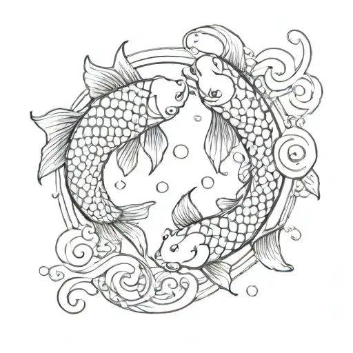 Koi Fish Yin Yang