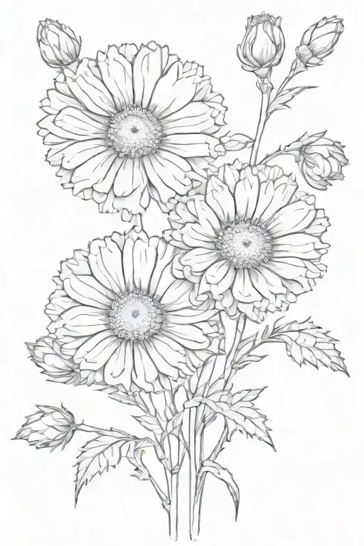 Carnation Daisy Flowers