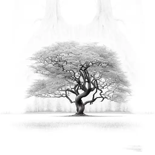 Realistic Tree With Roots