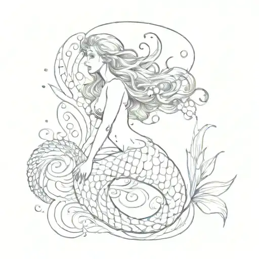 Delicate Mermaid That Transmits Sensuality