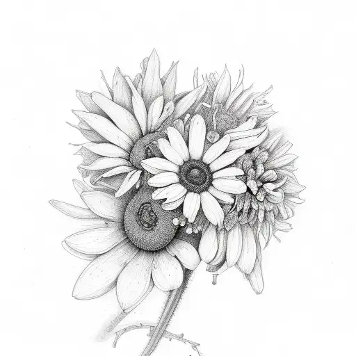 Floral Com Borboletas E Girassol