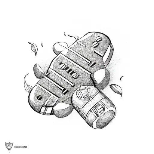 An Intricate Design Of A Tv Remote Control With Coffee Beans