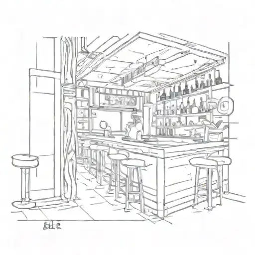 A Bar Called The River In Cyberpunk New York City