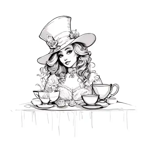 Female Mad Hatter Tea Party