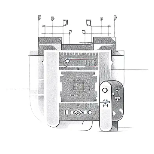 A Binary Code Flowing Into A Gaming Console