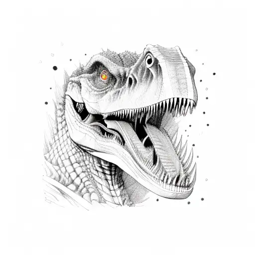 Tyrannosaurus Rex Playing Guitar