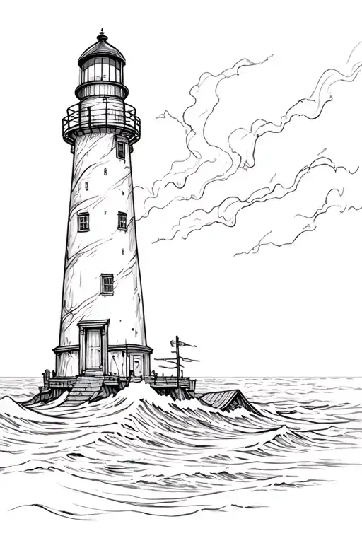 Stormy Seas Lighthouse