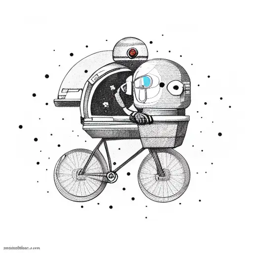 Astronaut In Bicycle