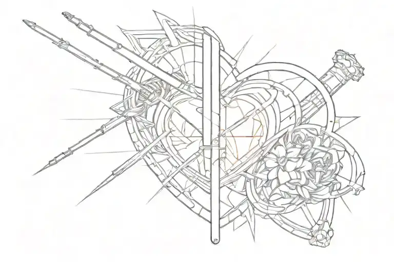 Broken Lightsaber Symbol For Broken Heart