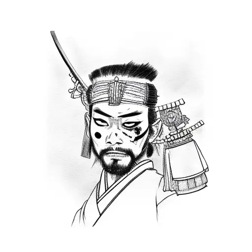 Japanese Samurai Half Zombie