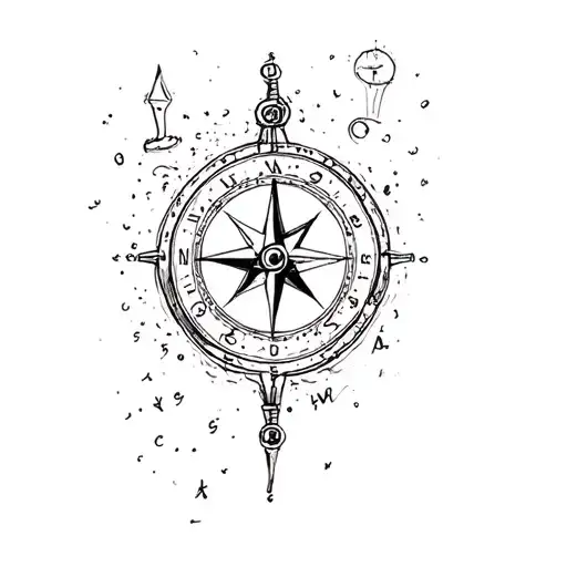 Compass Timepiece Love