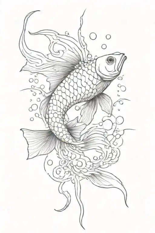 Deatailed Fish And Water