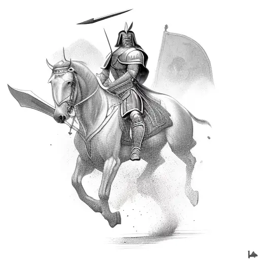 Illyrian Warrior On A Horse