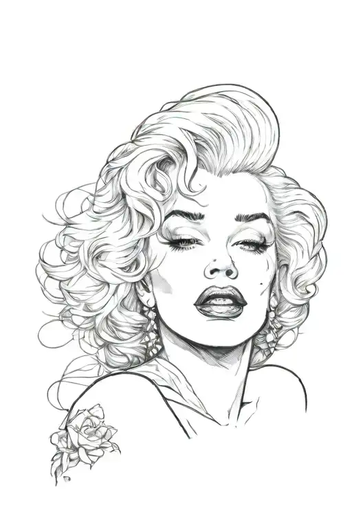 Marilyn Monroe Fine Line