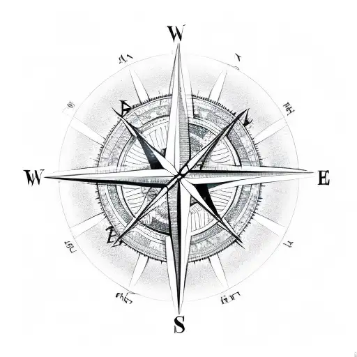 Compass With A Wing