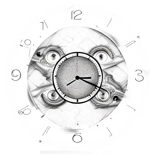 Broken Clock With An Eye At The Centre