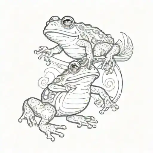 A Frog And A Snail Dancing